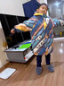 G.DUCKKIDS小黃鴨童裝兒童羽絨服男童中長款加厚女寶寶外套白鴨絨冬裝面包服 藍條 90碼建議80-90cm1歲半-2歲 曬單實拍圖