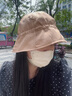 語木居欣化療后女士光頭帽薄款帽子月子帽產(chǎn)后春夏開顱手術(shù)后專用帽子包頭 卡其色 松緊調(diào)節(jié)均碼 曬單實(shí)拍圖