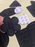 貞嘻自粘刺繡徽章羽絨服補丁貼可水洗衣服牛仔褲子修補破洞貼免縫布貼 刺繡補丁貼20個【黑】 曬單實拍圖