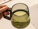 瓷牌茗茶具（cipaiming teaset）玻璃茶杯茶水分離帶蓋泡茶水杯個(gè)人辦公室情侶喝茶杯子 透明《清靈》三件杯 曬單實(shí)拍圖