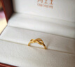 周生生禮物足金絲帶開(kāi)口黃金戒指 無(wú)盡的愛(ài) 女款 27924R計價(jià) 2.67克(含工費100元) 曬單實(shí)拍圖