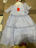 費(fèi)雪（Fisher-Price）費(fèi)雪孕婦夏裝連衣裙新款夏季孕婦裙長(zhǎng)裙純棉裙子上衣小個(gè)子孕婦裝 藍(lán)色（蕾絲款） M【110-125斤適穿】 曬單實(shí)拍圖