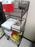 無(wú)不為辦公室文件架落地可移動(dòng)資料檔案整理家用鐵藝簡(jiǎn)約書(shū)本收納小推車(chē) 黑色三層中號 曬單實(shí)拍圖