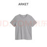 ARKET女裝 純棉圓領(lǐng)休閑短袖正肩T恤灰色夏季經(jīng)典款0630665075 灰色/混色 S 165/88A 曬單實(shí)拍圖