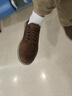 斯凱奇（Skechers）閃穿鞋男鞋秋季薄款休閑商務鞋軟底一腳蹬德比鞋舒適上班鞋205046 曬單實拍圖