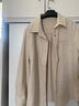 婭麗達秋冬長(cháng)袖磨毛襯衫女上衣冬季新款燈芯絨內搭藍色襯衣外套女 咖色 2XL 曬單實(shí)拍圖