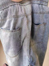 衣然呈品破洞牛仔褲男春秋新款水洗淺色時(shí)尚潮牌哈倫休閑束腳九分褲子男褲 藍色 29【建議110-120斤】 曬單實(shí)拍圖