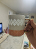 景德鎮(zhèn)（jdz）陶瓷馬克杯碟情侶對(duì)杯喝水杯家用茶杯辦公杯創(chuàng)意咖啡杯生日禮物 朝暮馬克對(duì)杯 曬單實(shí)拍圖