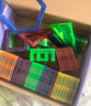 魔磁玩家（ MAGPLAYER）兒童玩具彩窗磁力片滾珠管道磁力積木276件紅禮盒男女孩3-6歲禮物 曬單實(shí)拍圖