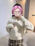 柯蘭娜法式短款毛衣女秋冬加厚內搭溫柔風(fēng)軟糯半高領(lǐng)套頭針織衫2025 杏色 均碼 【推薦80-145斤】 曬單實(shí)拍圖