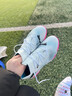 彪馬（PUMA）TT碎釘輕質(zhì)飛盤(pán)訓練足球鞋男人造草坪釘鞋FUTURE7 107720 白-黑色-粉-01 42 曬單實(shí)拍圖