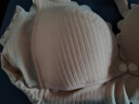 INSAHO哺乳文胸春秋冬季孕婦內(nèi)衣孕期哺乳期無鋼圈聚攏雙開扣薄款透氣 姜黃+膚色（兩件裝） 36/80 曬單實拍圖