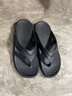 回力人字拖鞋男夏季外穿防滑厚底潮流男士休閑夾腳涼拖鞋戶(hù)外沙灘鞋 黑色 42-43 曬單實(shí)拍圖