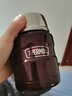 膳魔師（THERMOS）燜燒杯高真空兒童食物罐子帶餐具隨身便攜不銹鋼保溫飯盒SK-3000 咖啡色 470ml 曬單實(shí)拍圖