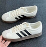 adidas「T頭鞋」VL COURT復古休閑板鞋德訓鞋男女阿迪達斯輕運動 漢玉白/黑色/樹脂黃   42.5 曬單實拍圖