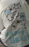 查爾斯桃心夏季純棉休閑T恤男圓領(lǐng)寬松青少年百搭怪獸印花短袖上衣男女同款 白色 L 曬單實(shí)拍圖