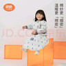 良良嬰兒睡袋春秋四季寶寶一體睡袋可拆袖棉兒童防踢被被子睡被包裹式 【笑笑熊藍·厚棉200g】10-15℃ 80cm（身高75-85cm）1-2歲 曬單實(shí)拍圖