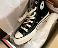 匡威（Converse）1970s 經(jīng)典高幫鞋情侶運(yùn)動(dòng)鞋學(xué)生鞋休閑帆布鞋男女鞋多巴胺 162050C 經(jīng)典黑 42.5 /9 曬單實(shí)拍圖