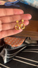 中國黃金（CHINA GOLD）足金999莫比烏斯耳釘5G送女友老婆生日七夕情人節(jié)禮物配膠耳堵 一對金重約3.5g【克重多退少補】 曬單實拍圖