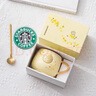星巴克（Starbucks）杯子金色桂花銅章馬克杯陶瓷帶蓋勺辦公室咖啡杯情侶禮盒伴手禮 金桂杯單杯原盒+桂花蓋+勺子 曬單實拍圖