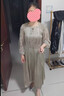 Burwilde國(guó)際品牌連衣裙2025新款女夏秋十三行品牌長(zhǎng)袖氣質(zhì)輕奢感裙子 香檳金（禮盒裝） L 105-115斤 曬單實(shí)拍圖