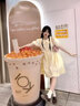 戀的連衣裙夏季2024新款法式長(cháng)裙學(xué)生少女高中初中生女生衣服裙子夏天 時(shí)尚韓版圖片色 均碼（可備注碼數） 曬單實(shí)拍圖