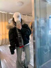 棉致座山雕大毛領(lǐng)連帽棉服女冬季新款棉衣派克服羽棉襖絨服外套加厚 鳳523黑色【高品質(zhì)】 M 110-125斤 曬單實(shí)拍圖