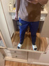 ANDSEEYOU男士歐洲站休閑褲子夏季冰絲潮流運動時尚速干褲修身顯瘦束腳長褲 蘭色 32 曬單實拍圖