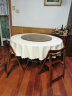 非洲鹰（feizhouying）折叠方圆桌子简易折叠餐桌麻将桌折叠饭桌大圆桌家用折叠桌 棕色1.27米【不锈钢腿】 实拍图