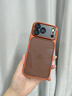 金恒適用蘋果17promax手機殼新款金屬鏡頭全包防摔保護套iphone17pro超薄半透輕奢高級感男air簡約女款 【橙色】金屬鏡頭-自帶拍照按鍵 iPhone 17 Pro Max 曬單實拍圖
