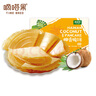 嘀嗒果椰香脆餅海南特產(chǎn)香蔥味薄脆餅干休閑小零食辦公室小吃早餐代餐 椰香原味129g*3盒 曬單實(shí)拍圖
