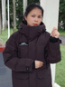 波司登（BOSIDENG）25年新款極寒羽絨服男女同款情侶短款鵝絨連帽保暖外套B250242440 凍土棕7C45 M 165/88A 體重約110-120斤 曬單實(shí)拍圖