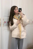 FSHE棉服女短款襖2025冬季新款韓版寬松面包服學(xué)生加厚衣外套 米白 M [建議100-115斤] 曬單實(shí)拍圖