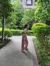 優(yōu)優(yōu)1點(diǎn)（Yoyo one）夏季女童闊腿褲兒童褲子冰絲工裝褲新款防蚊褲女大童夏裝長(cháng)褲 15029粉紫色 160 曬單實(shí)拍圖