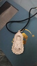中國黃金足銀觀(guān)音菩薩吊墜男項鏈護身符掛墜結婚紀念日禮物送老公男友生日 觀(guān)音菩薩吊墜-黑繩【京速達】 曬單實(shí)拍圖