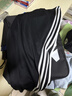 阿迪達斯 （adidas）長(cháng)褲男秋季寬松透氣直筒褲跑步運動(dòng)防風(fēng)休閑褲 黑白 M 曬單實(shí)拍圖