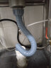 一靓 厨房下水道管子加长洗菜盆下水管配件水槽下水管道排水管软管 A1款:45单螺口直管长50厘米 实拍图