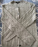 優(yōu)衣庫女裝紐花圓領(lǐng)針織開(kāi)衫/毛衣外套空調衫通勤秋冬新款481477 03 灰色 M /160/84A 曬單實(shí)拍圖