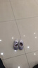 百麗童鞋女童閃燈鞋運動(dòng)亮燈鞋25年秋季新款學(xué)步鞋發(fā)光鞋白色/紫色28 曬單實(shí)拍圖