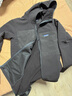 巴塔哥尼亞（Patagonia）男士 R2 Techface 戶(hù)外抓絨衣連帽保暖防風(fēng)抓絨衣83731 BLK黑色 M 曬單實(shí)拍圖
