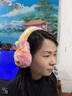 爆款拉布布兒童耳罩冬季兒童可愛(ài)卡通寶寶護耳耳套加厚毛絨耳捂 七彩粉色 曬單實(shí)拍圖