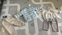 戴維貝拉（DAVE＆BELLA）輕薄兒童羽絨服女童外套男童衣服寶寶嬰幼兒小童羽絨內(nèi)膽男孩冬裝 綠底印花 90 cm（建議身高80-90cm） 曬單實(shí)拍圖