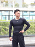 準者緊身衣男專(zhuān)業(yè)籃球訓練服打底衫透氣休閑男夏季高彈健身服 曬單實(shí)拍圖
