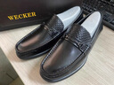 老爺車(chē)（WECKER）男鞋輕奢高端皮鞋休閑男真皮樂(lè )福鞋韓版時(shí)尚青年鞋子男開(kāi)車(chē)男鞋 LYC63002黑色 38 曬單實(shí)拍圖