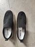 楓葉（leaveland）男鞋春夏新品簡(jiǎn)版透氣厚底一腳蹬老北京帆布鞋男軟底休閑樂(lè )福鞋男 黑色（皮鞋碼） 40 曬單實(shí)拍圖