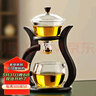 凡作 玻璃懶人茶具套裝整套帶茶盤(pán)泡茶神器吸磁茶壺茶具三件套1邀月自動(dòng)茶具 曬單實(shí)拍圖