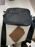 澳懿男包真皮單肩包男士斜挎包休閑頭層牛皮小背包長(cháng)方形迷你2025新款 細紋黑色款 【長(cháng)20高14厚6公分】小包 曬單實(shí)拍圖