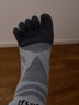 injinji馬拉松五指襪女中筒加厚戶(hù)外運動(dòng)越野跑徒步登山腳趾襪子 板巖 XS/SM（35-40） 曬單實(shí)拍圖