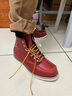 RED WING紅翼8875工裝靴犬標6寸經(jīng)典方頭E頭牛皮固特異馬丁靴狗標新年紅品 紅褐色 8.5 (美碼E頭) 曬單實(shí)拍圖