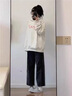 衣品元韓版慵懶連帽套頭衛衣女2026秋季新款時(shí)尚寬松休閑爆款長(cháng)袖上衣 白灰色 M 白灰色（80-100斤） 曬單實(shí)拍圖